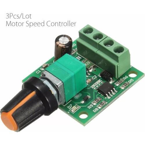 3pcs/lot DC 1.8V 3V 5V 6V 12V 2A PWM Motor Speed Controller 0-100% Adjustable Drive Module 1803B