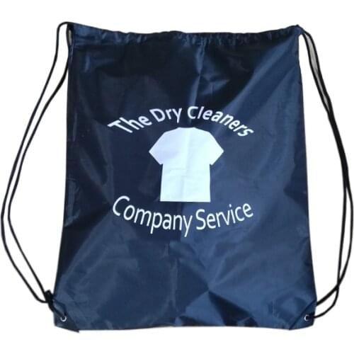 500pcs/lot Polyester Drawstring Bag Sports Outdoor Backpack Custom Printed Logo Big Laundry Grocery Bag for Men Women Students