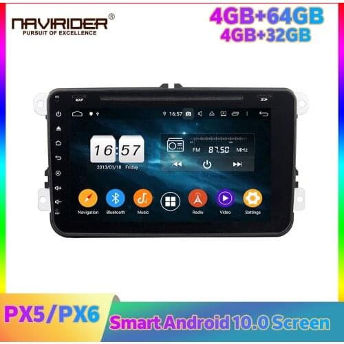 Android 10.0 Car Radio 9'' 4GB RDS DAB GPS Navigation 2din Autoradio Bluetooth Car Multimedia Player For VW Octavia FABIA SUPERB