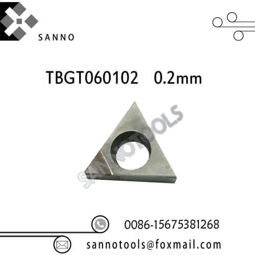Free shipping! High quality 1pcs TBGT060102 / TBGT060104 / TBGT060108 PCD cnc carbide turning inserts