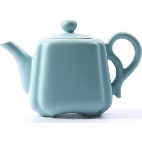 Rhyme Annual New Style Days Cyan Ru Tea Set Single Tea Pot Cicada Gracked Glaze Can Raise Xi Shi Pot Support Customization