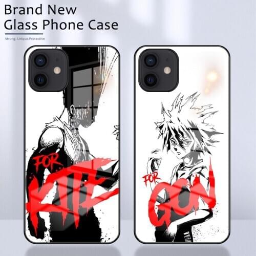 Hunter x Hunter HXH anime Glass Phone Case Shell For iPhone SE2020 6 6s 7 8 Plus X XR XS 11 Pro 12 12mini 12promax TUP Cover