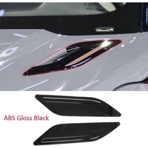 Black Hood Engine Air Vent Base Cover For Land Rover Range Rover Evoque 2019-2020