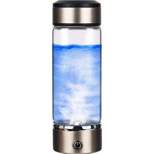 Hydrogen Water Generator Alkaline Maker H2 Hydrogen-rich Water Bottle Rechargeable Portable for Pure 420ML ONLENY