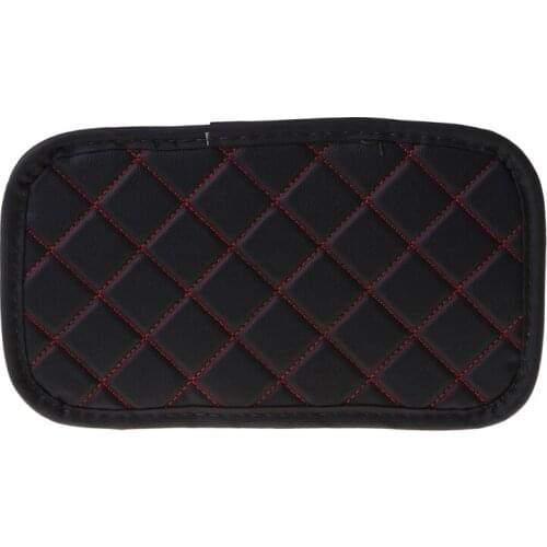 Car Leather Armrest Mat Box Cover Auto Central Arm Rest Covers Protection Pad
