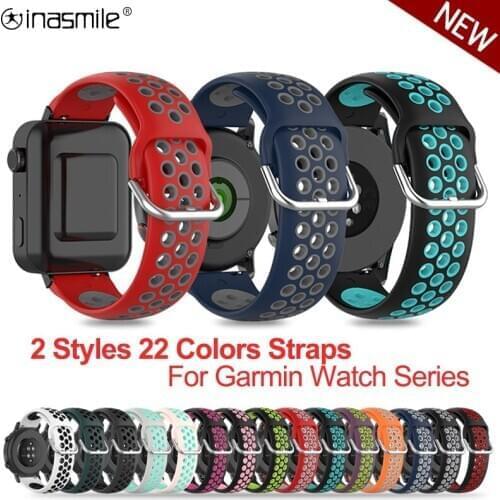 Beautiful 20mm Strap for Garmin vivomove Luxe style HR vivoactive 3 music 245 645 venu 22mm band for Vivoactive 4 Accessories