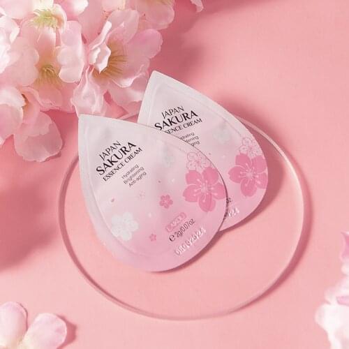 LAIKOU 1pcs Japan Sakura Facial Deep Cleanser Smoothing Cream Moisturizing Toner Lotion Fine Line Remover For Skin Care TSLM2