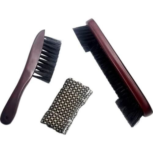 Billiards Pool Table and Rail Brush Set with Billiard Cue Shaft Slicker Snooker Cloth Cleaner Billiard Accessories