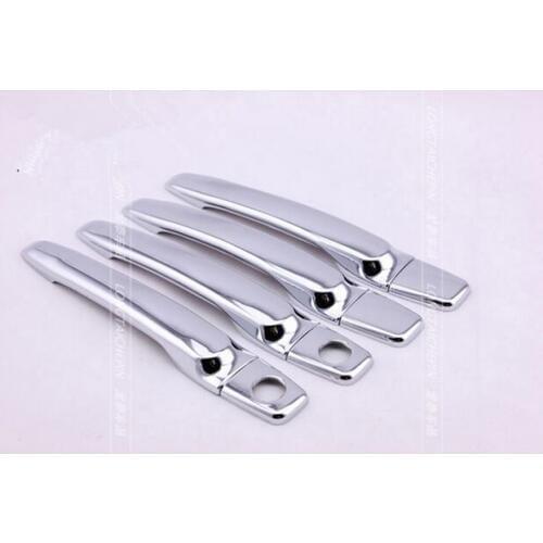 New Chrome Car Side Door Handle Cover Trim With Two Keyholes For Hyundai Sonata 2002 2003 2004 2005