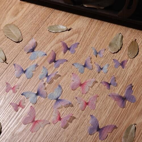 Single-layer tulle butterfly wings DIY making antique hair accessories hairpin step shake material headwear accessories