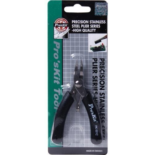 ProsKit 1PK-501C Stainless Steel Micro Bent Nose Plier(100MM)