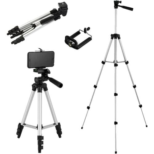 Portable Foldable Camera Tripod With 360-Degree Rotating Bracket Suitable For Mobile Phones SLR Cameras Multi-Function Tripods