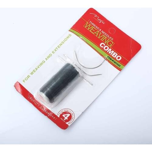 Supply Needle And Thread For Sew In Hair C Type Set Crochet Needle Black Weaving Threadfor Dreadlock Accessories
