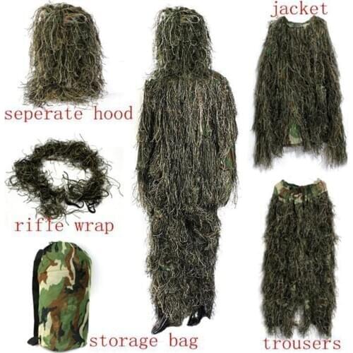 PUBG Ghillie Suit Jungle Desert Camouflage Stealth Pubg Tactical CS Sniper Combat Military Accessories Uniform Wild Game Cosplay