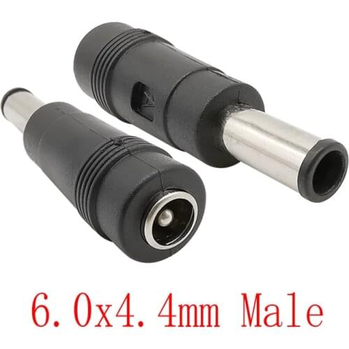 DC 5.5x2.1mm Female to DC 6.0x4.4mm Male Power Conversion Head Power Plug Jack Adapter DC Socket Connector for Laptop Charging