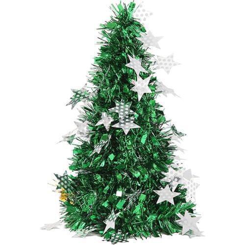 Lifelike Artificial Mini Christmas Tree Decoration Small Christmas Tree Gold Silver Blue Green White Mini Tree Tabletop Ornament