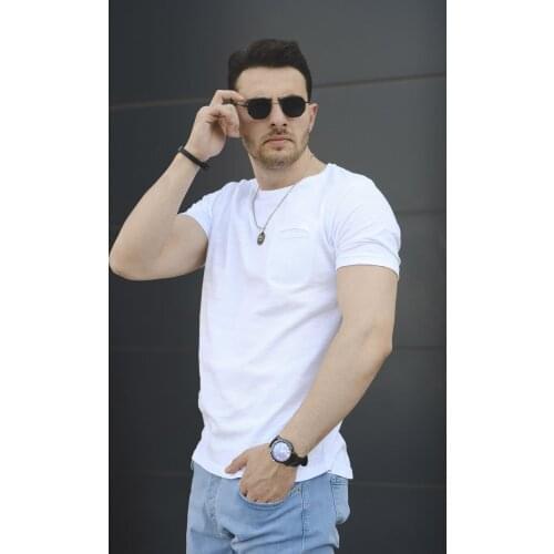 Kendall Lazer Pocket Bike Collar Slim Fit Men 'S Tshirt