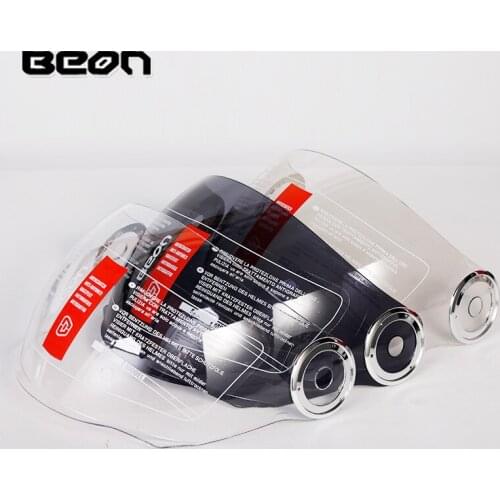 BEON 110B helmet goggles motorcycle lens windshield for BEON 108A helmet sunshade lens PC material Clear black visor