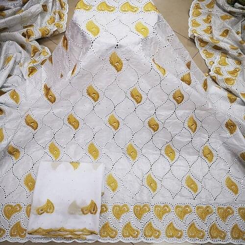Tissu african bazin riche fabric french lace 100%cotton embroidery lace bazin riche brode material nigerian fabric 7yards