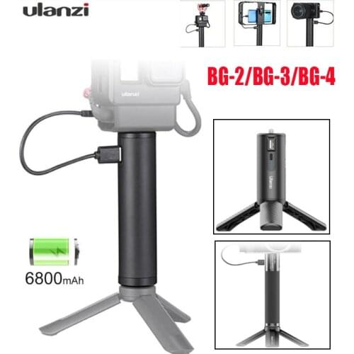 Ulanzi BG2 BG3 BG4 Battery Handgrip Selfie Stick for Gopro 9 7 6 Osmo Pocket Camera Snoppa Vmate Accessories Powe supply Grip