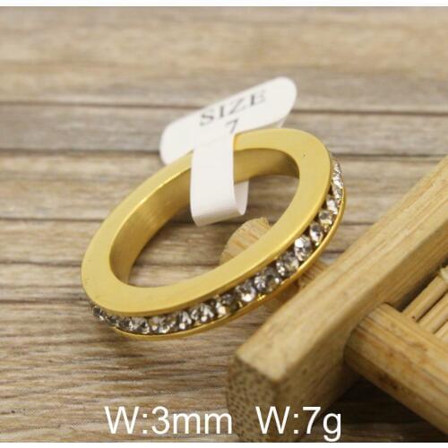 Top Quality Rose Gold Color Hot Wholesale Newest Fashion Jewelry Rings Sstainless Steel For Women RBJDIYAG