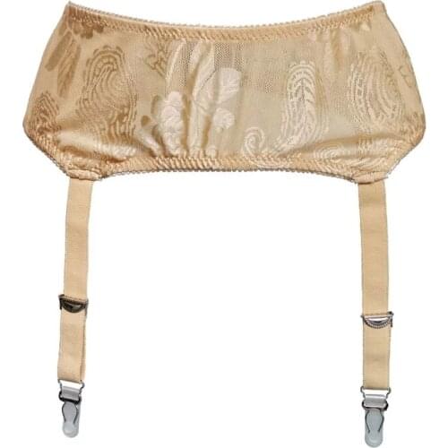 Vintage Styles Retro Metal Buckles Floral Wide Straps Women Garter Belt for Stockings Suspenders Fashion Sexy Lingerie S502G