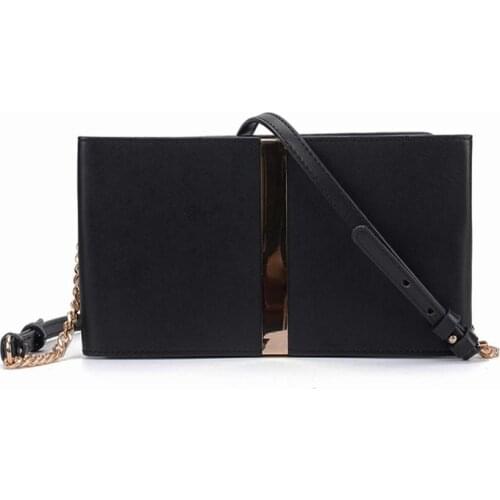 Womens Clutch Bag Simple PU Leather Crossbody Bags Enveloped Shaped Small Messenger Shoulder Bags Soild Female Bag WDS586