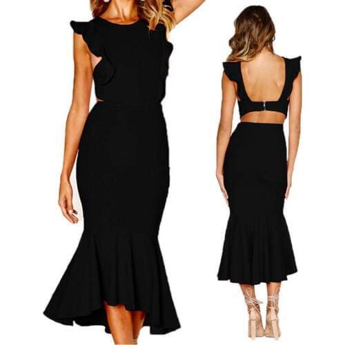 2019 New Summer Dress Women Sleeveless V Neck Sexy Women Bodycon Party Dresses Elegant Lady Maxi Long Dress Drop Shipping