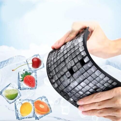 160 Grid Food Grade Silicone Ice Tray Home DIY Ice Cube Tray Creative Mini Square Ice Cream Maker Kitchen Bar Accessories