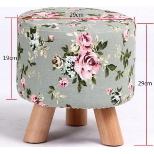29*29cm Mushroom stool Fabric Ottoman sofa stool Footstool
