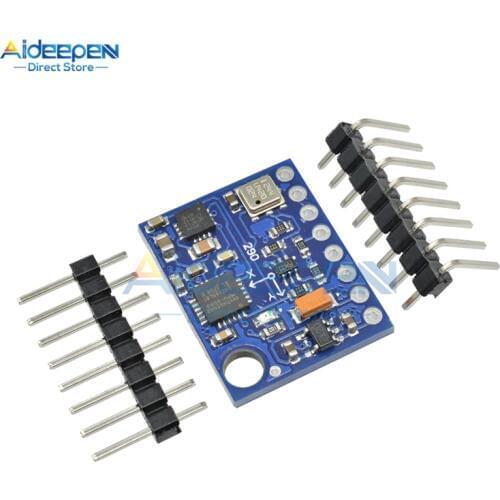 DC 5V GY-87 10DOF BMP180/MPU6050/HMC5883 3 Axis Accelerometer Gyroscope Barometric Pressure Sensor Board Module For Arduino