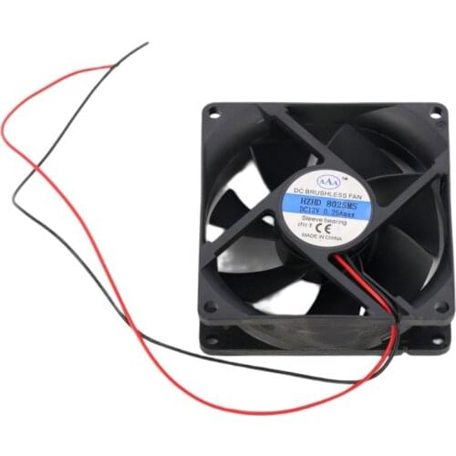 Computer Embroidery Machine Accessories - Fan 8*8* High 2.5CM 12V Fan 8x8 Thickness 2.5cm