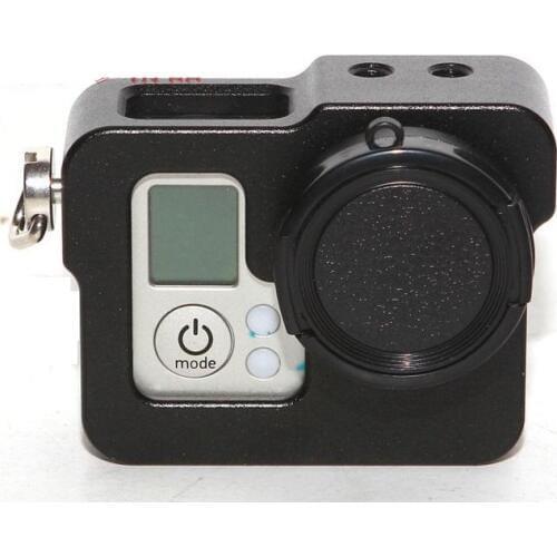Aluminum video cameras case for gopro accessories for gopro hero 3 case for go pro hero 3 Protective shell only 90g