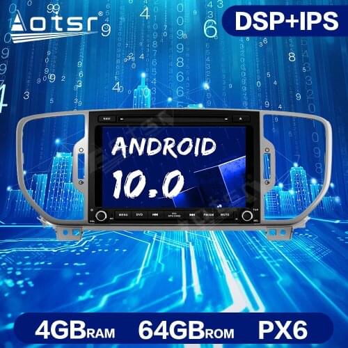 Android 10.0 4GB+64GB Car Radio Audio GPS Navigation For KIA Sportage 4 2016+ Car GPS Navigation Auto Video Multimedia Head Unit