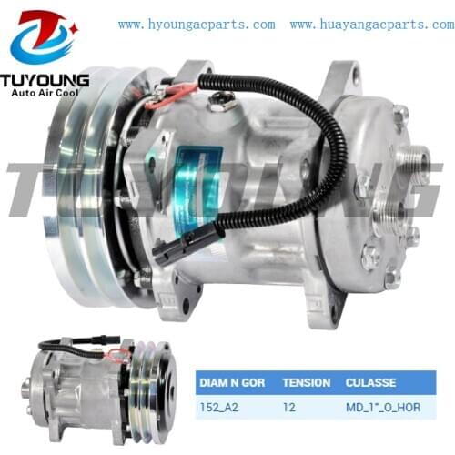 SD7H15 auto a/c compressor Case Construction New Holland Terex Loader Backhoe Tractor 194121A1 134684458 47773024 1999755C2
