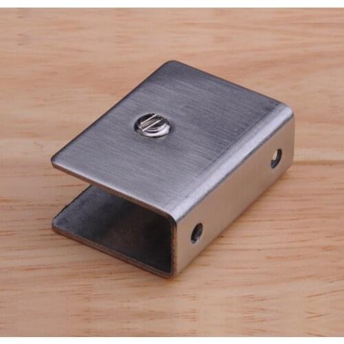 DHL Free Shipping Stainless Steel Square Shape Glass Clamp Support Holder for 12-14mm