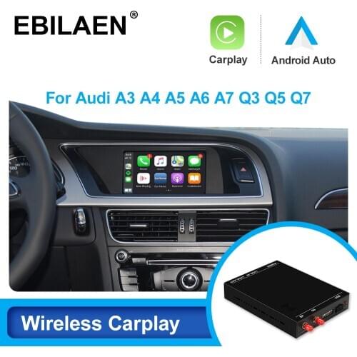 Wireless Carplay Android Auto For A4 A4L A5 S5 A6 A7 Q2 Q3 Q5 Q7 A1 A3 MMI System Mirror Link USB Siri Voice Command Module Box