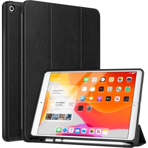 MoKo Case For 2019 New iPad 10.2" with Apple Pencil Holder,Slim Lightweight Smart Shell Stand Cover Case For iPad 7th Gen 2019