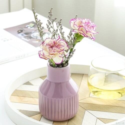 Home Decoration Colorful Ceramic Vase Modern Minimalist Living Room Decoration Mini Vase Desktop Gifts Nordic Decoration Home