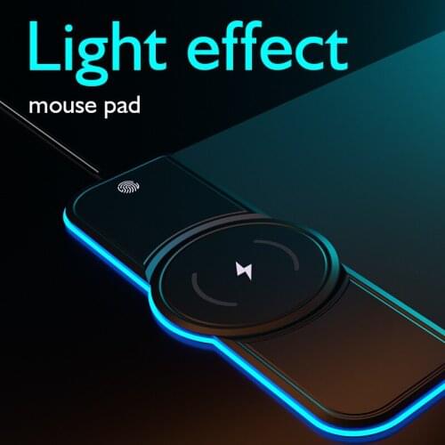 LED Light Wireless Charger RGB Mouse Pad xxl 10W/7.5W Luminous Gaming Mouse Pad Computer Mousepad Desk Mat Mouse Pad Gamer