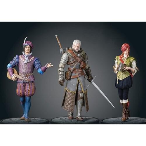 Cool Game Action Figure Model Toys Geralt Shani Dandelion Figure Model Collections Toys Gifts for Kids