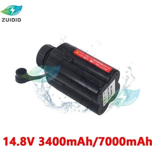 14.8V 3.5Ah li-ion battery 14.8V 3500mAh 7000mAh 16.8v lithium battery pack with bms for electric winch fishing reel +1A Charger