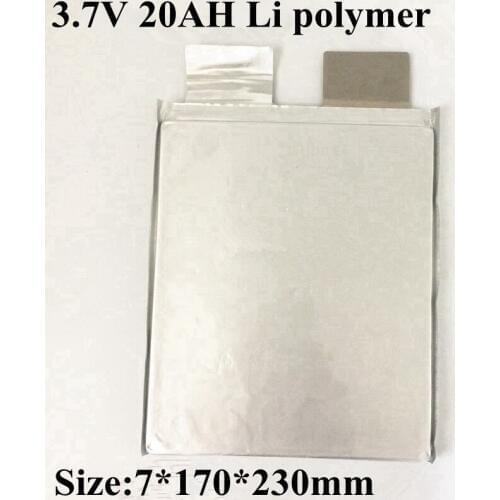 High Power Li Polymer Battery 3.7v 20Ah Li Po 3.7v 4C Rate 80A Discharge for Power Tool Battery Pack Diy Lifepo4 20ah
