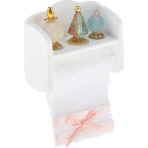 1/12 Scale Dollhouse Mini Towel Rack with 3 Scent Landscape Supplies