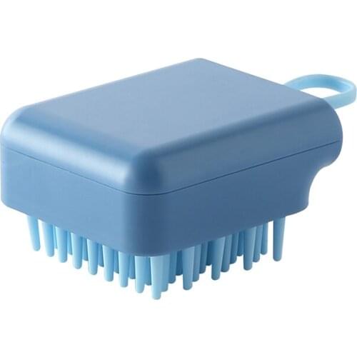 Soft Dog Bath Brush Pet Massage Brush Comfy Silicone Brush Rubber Dogs Cats Shower Grooming Tool Pet Supplies