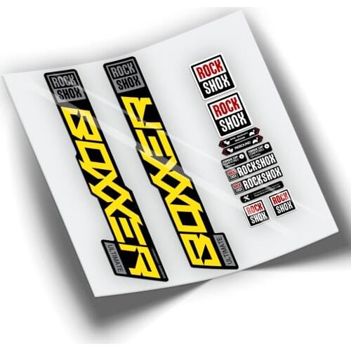 STICKERS FORK BICYCLE ROCKSHOX BOXXER ULTIMATE 2021 BICOLOR WP377