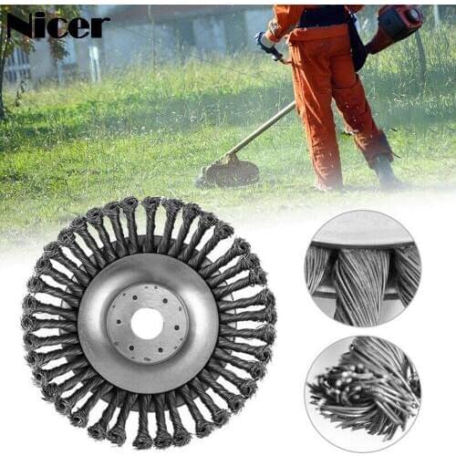 150mm/200mm Steel Wire Trimmer Head Grass Brush Cutter Dust Removal Weeding Plate for Lawnmower Garden Lawn Care