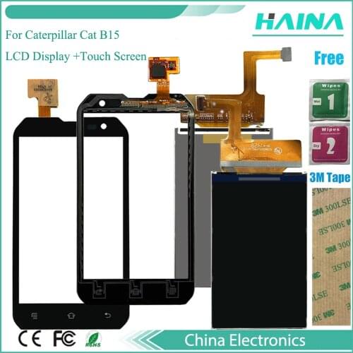 New LCD B15Q Phone For Caterpillar Cat B15 LCD Display Screen Replacement Parts With Tracking Number