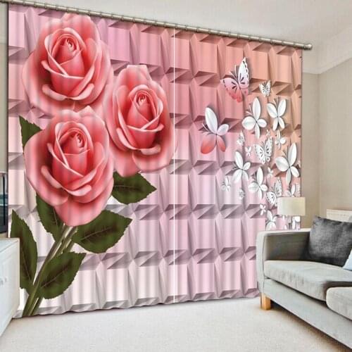 3D Blackout Curtains High Quality HD Lifelike Window Curtains Bedroom Living Room Interior Renovation Drapes CL-109