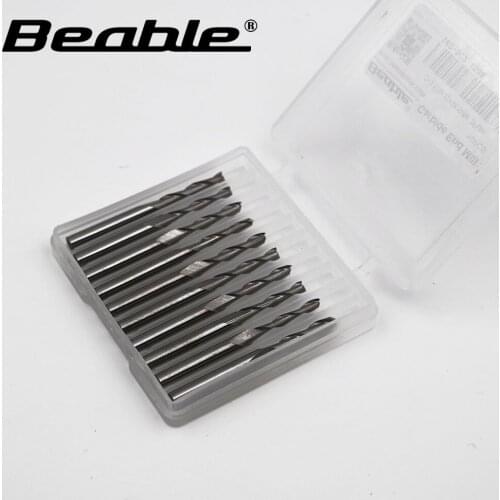 Beable carbide milling tools 2*3.175*12*38.5mm 2 milling cutter lathe cutting tools Engraving machine tool Used for PCB densit